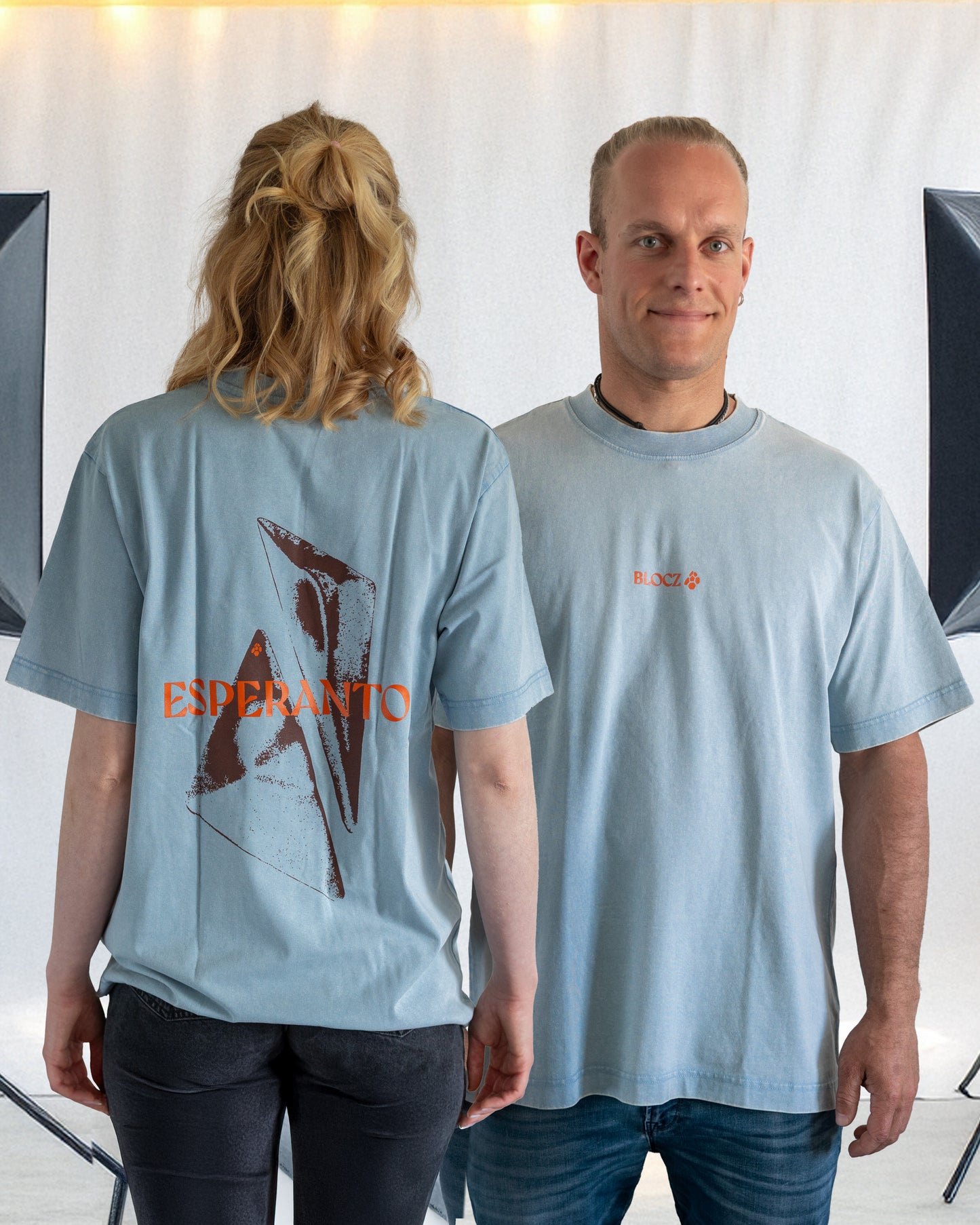 Blocz Esperanto T-Shirt blue