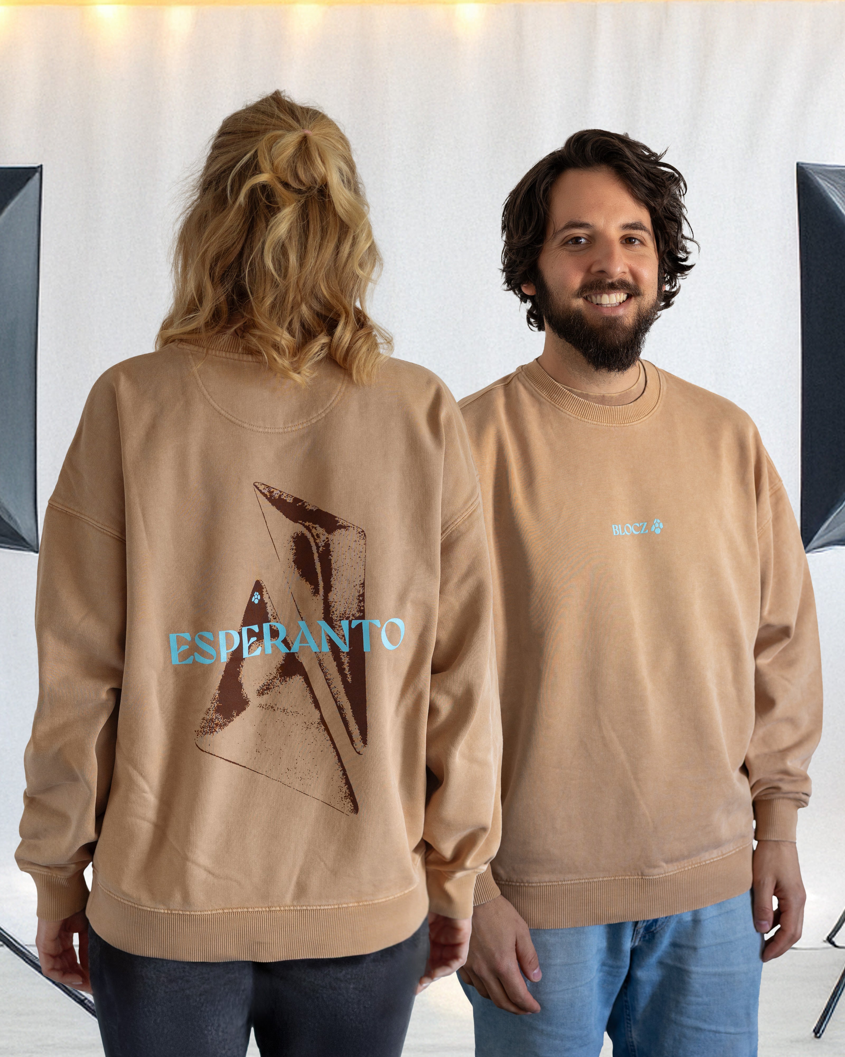 Blocz Esperanto Sweatshirt latte – blocz shop